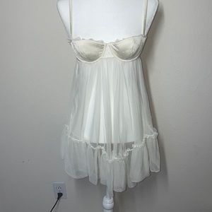 Victoria’s Secret ivory mesh babydoll nightie